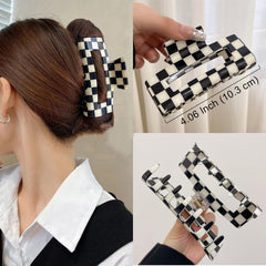 SINIDE close-up of acrylic checkered pattern and glossy finish, durable look
