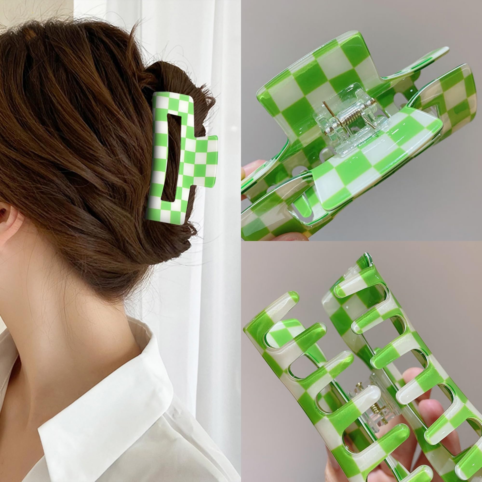 SINIDE clip securing half-up hairstyle, keeps hair neat and stylish