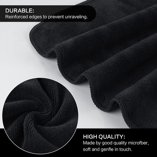 SINLAND close-up of microfiber weave revealing soft texture for gentle cleansing and exfoliation