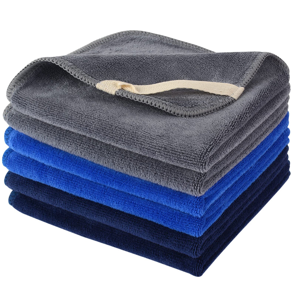 SINLAND front packaging showing six colorful washcloths and fast-dry benefit