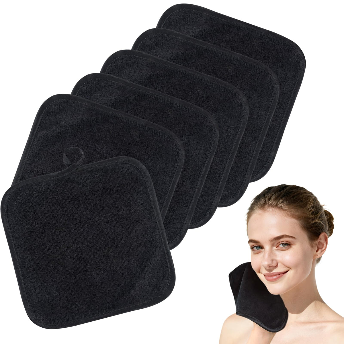 SINLAND front packaging showing multiple fast-drying facial cloths, convenient storage
