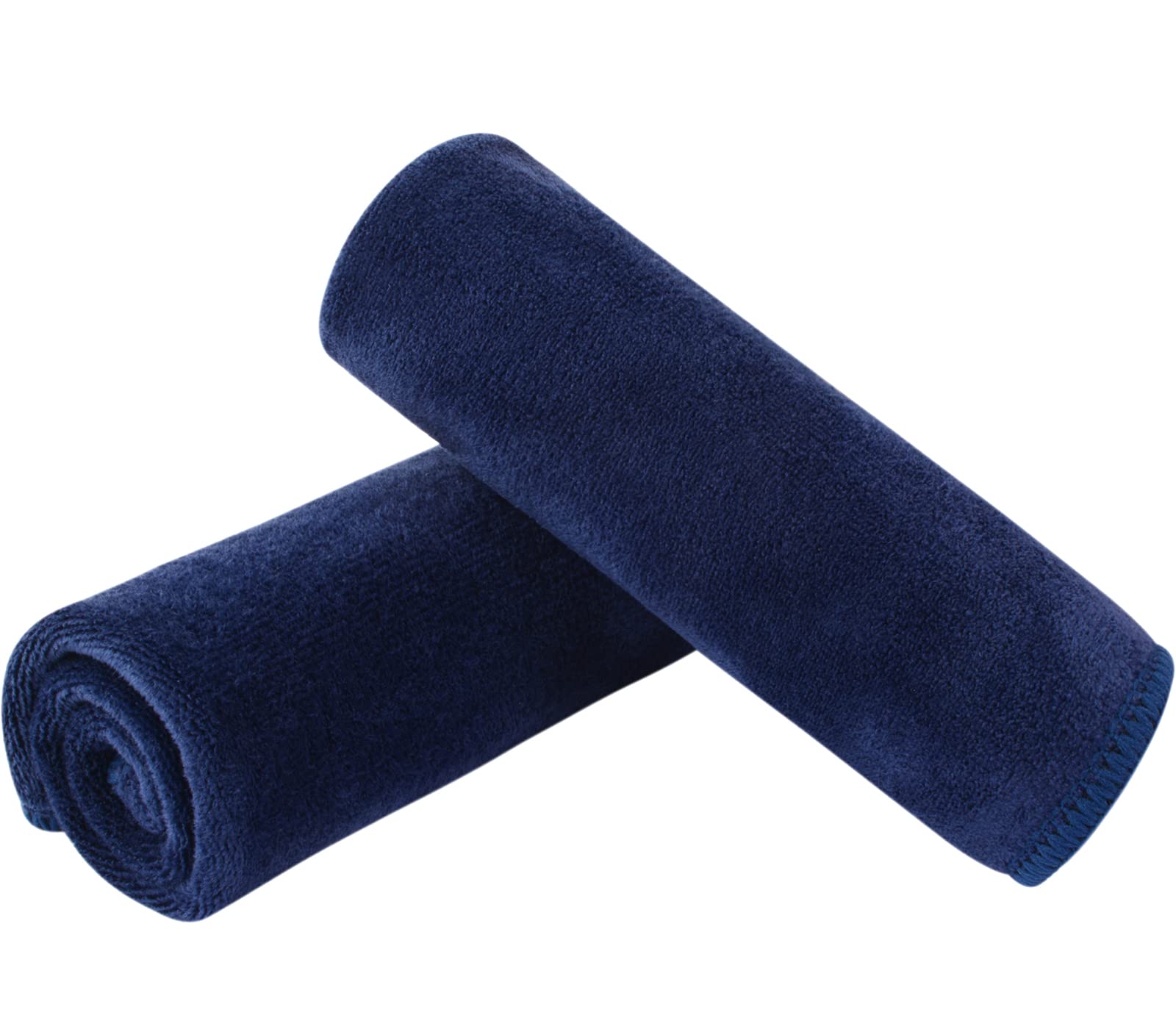 SINLAND front view of navy facial cloths showing neat packaging and compact size