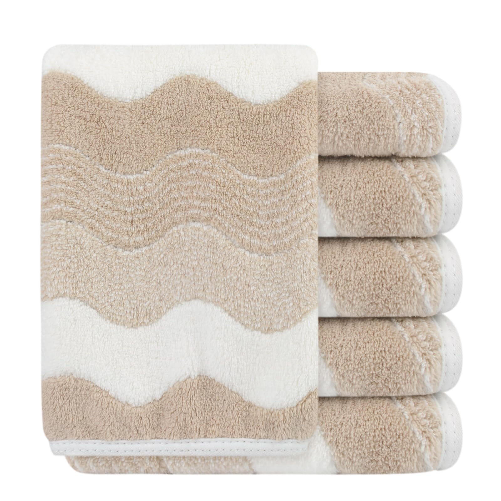 SINLAND front view of washcloth pack showing soft towels and value