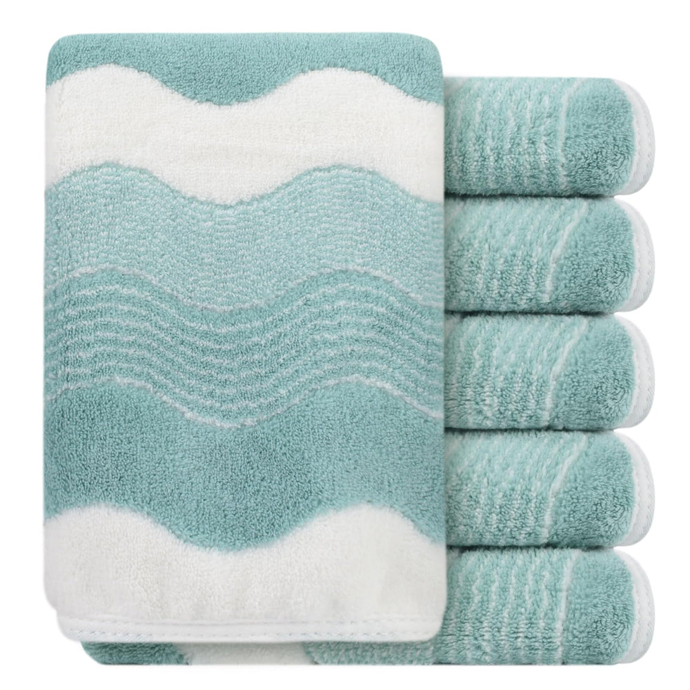 SINLAND front packaging showing towel set and benefits