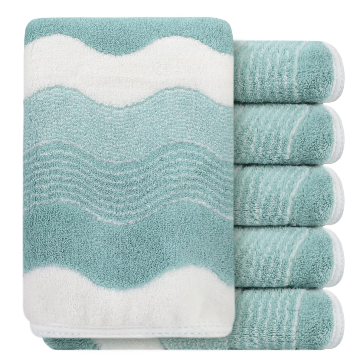 SINLAND front packaging showing towel set and benefits