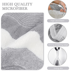 SINLAND sewn hanging loop detail for easy drying and longer towel life