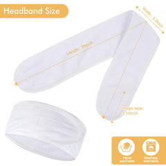 SINLAND headband placed on bathroom vanity to show daily routine readiness