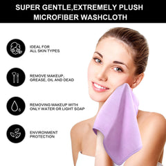 SINLAND cloth removing makeup from cheek demonstrating effective cleansing