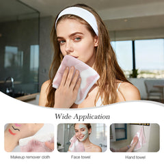 SINLAND washcloth on bathroom vanity styled for daily skincare benefit