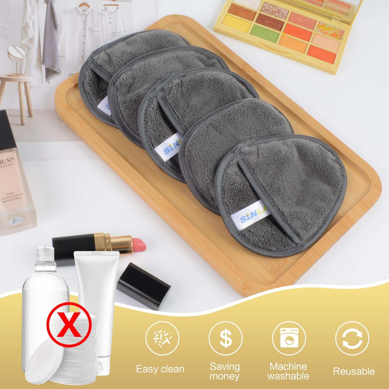 SINLAND pad held in hand showing size and travel convenience