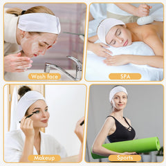 SINLAND used during facial mask application for hair protection and convenience