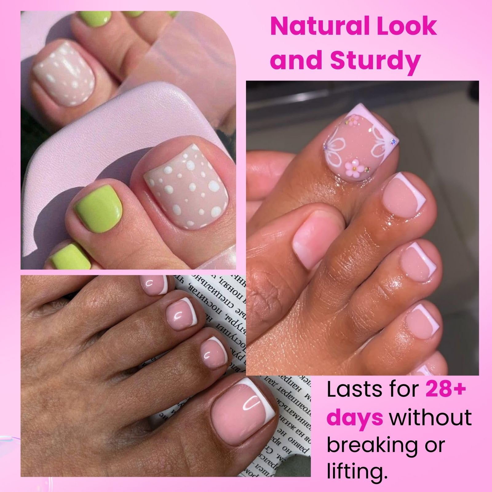 SINOKAME close-up of matte textured surface on a toe tip improving adhesive grip