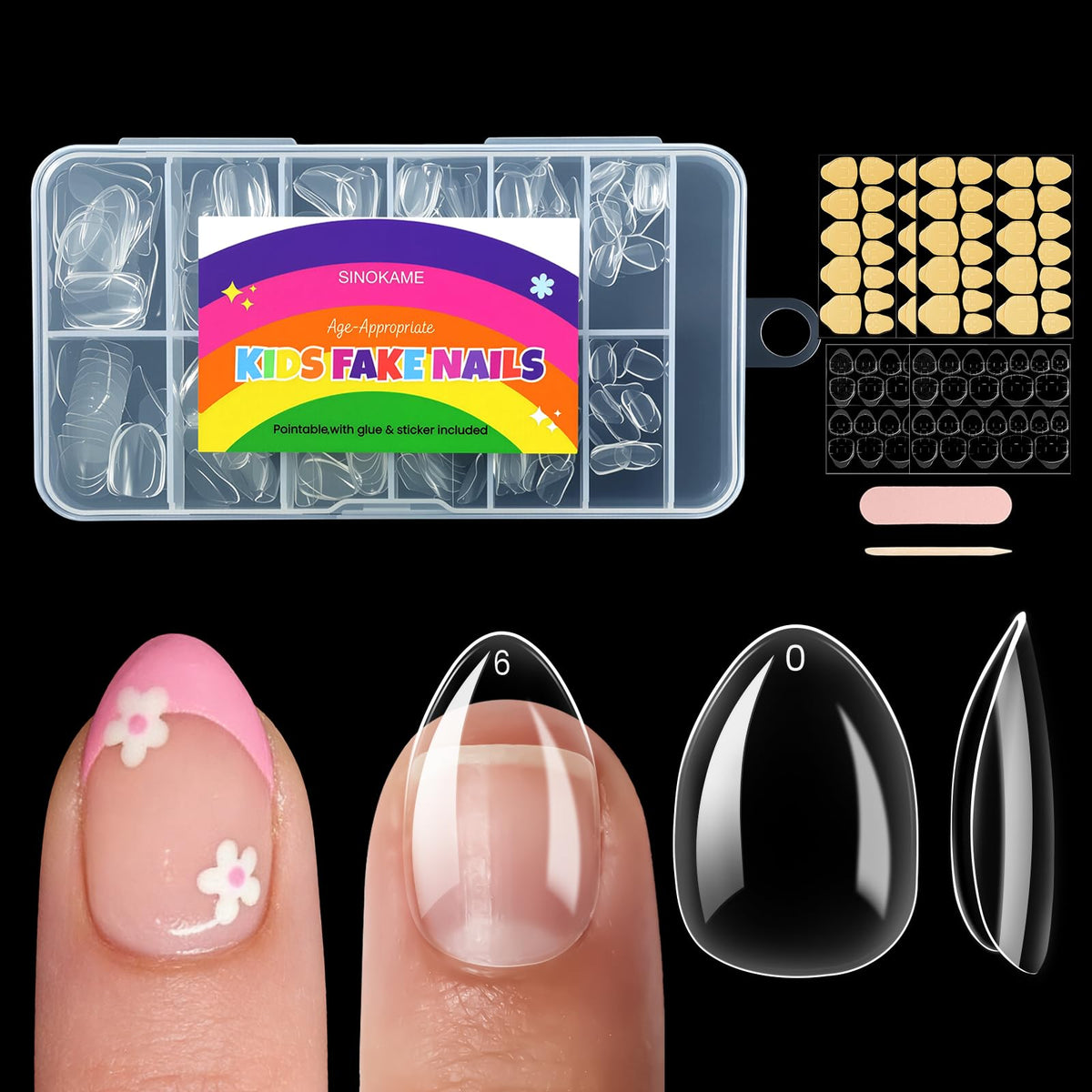 SINOKAME front packaging showing full 240-piece kit and kid-friendly design