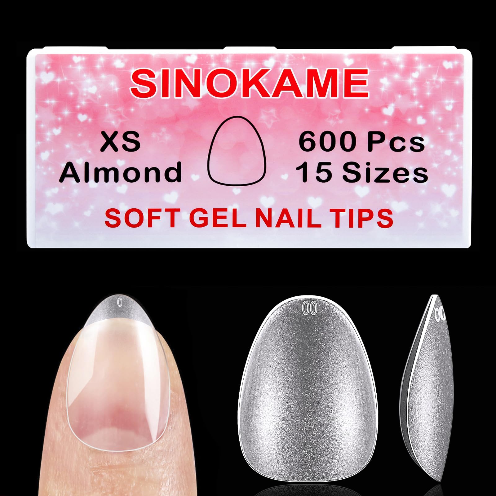 SINOKAME front packaging showing 600pcs kit and brand — clear benefit easy storage