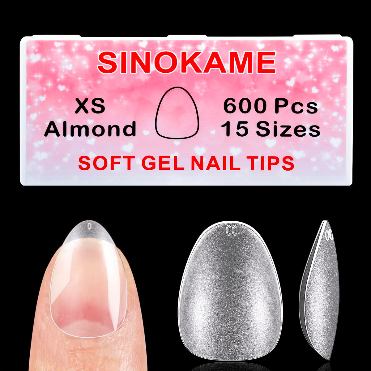 SINOKAME front packaging showing 600pcs kit and brand — clear benefit easy storage