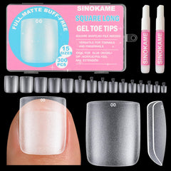 SINOKAME front packaging showing 300-piece toe nail kit benefit quick use