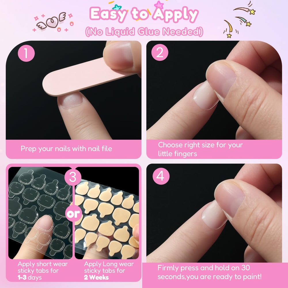 SINOKAME painted clear tips before and after showing customizable finish