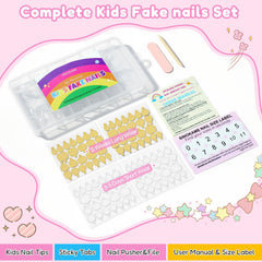 SINOKAME sticky tab sheets with nail file and cuticle pusher for easy application