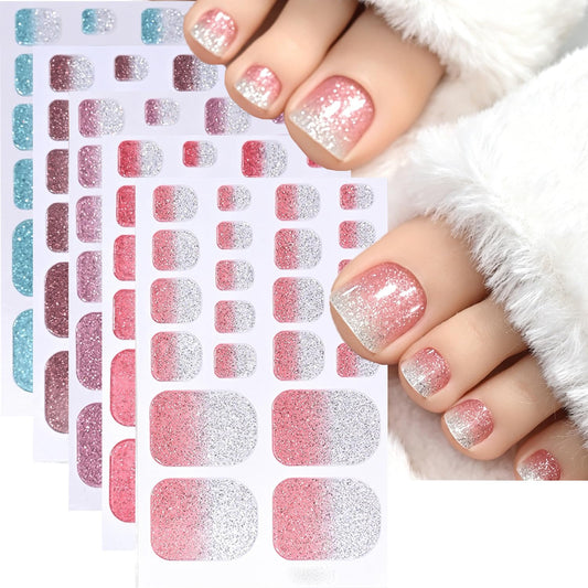 SINSEN front packaging showing five gradient glitter sheets and variety