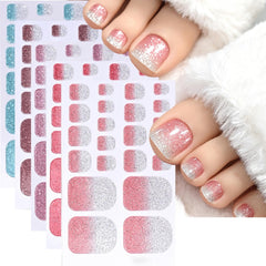 SINSEN front packaging showing five gradient glitter sheets and variety