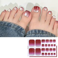 SINSEN lifestyle shot with sandals showing polished toes and wearable look