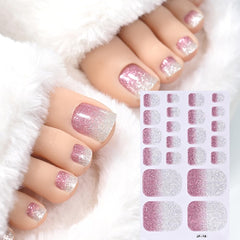 SINSEN full sheet layout with multiple sizes and glitter ombré designs