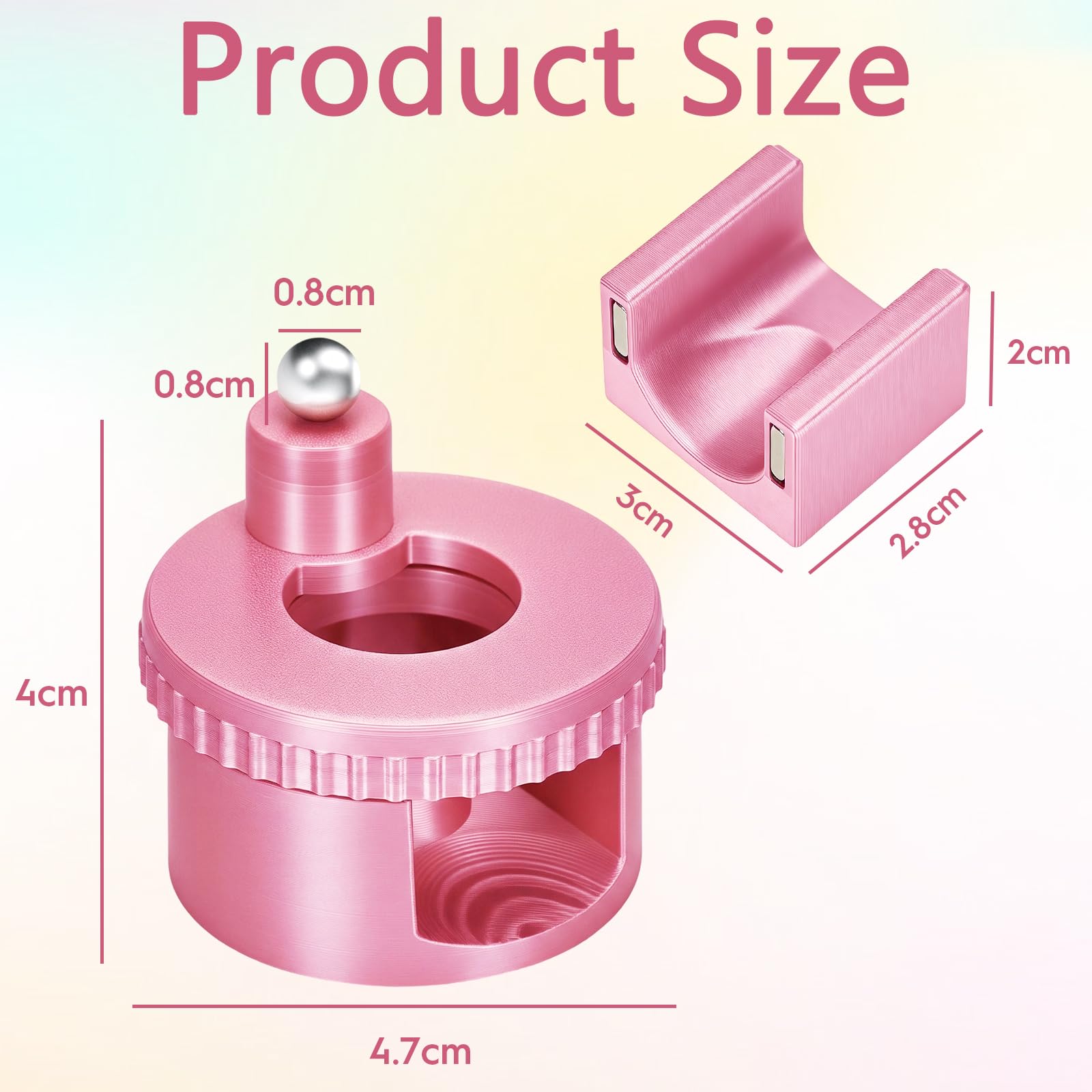 SINSETU close-up of rotating ball magnet highlighting precise stripe control