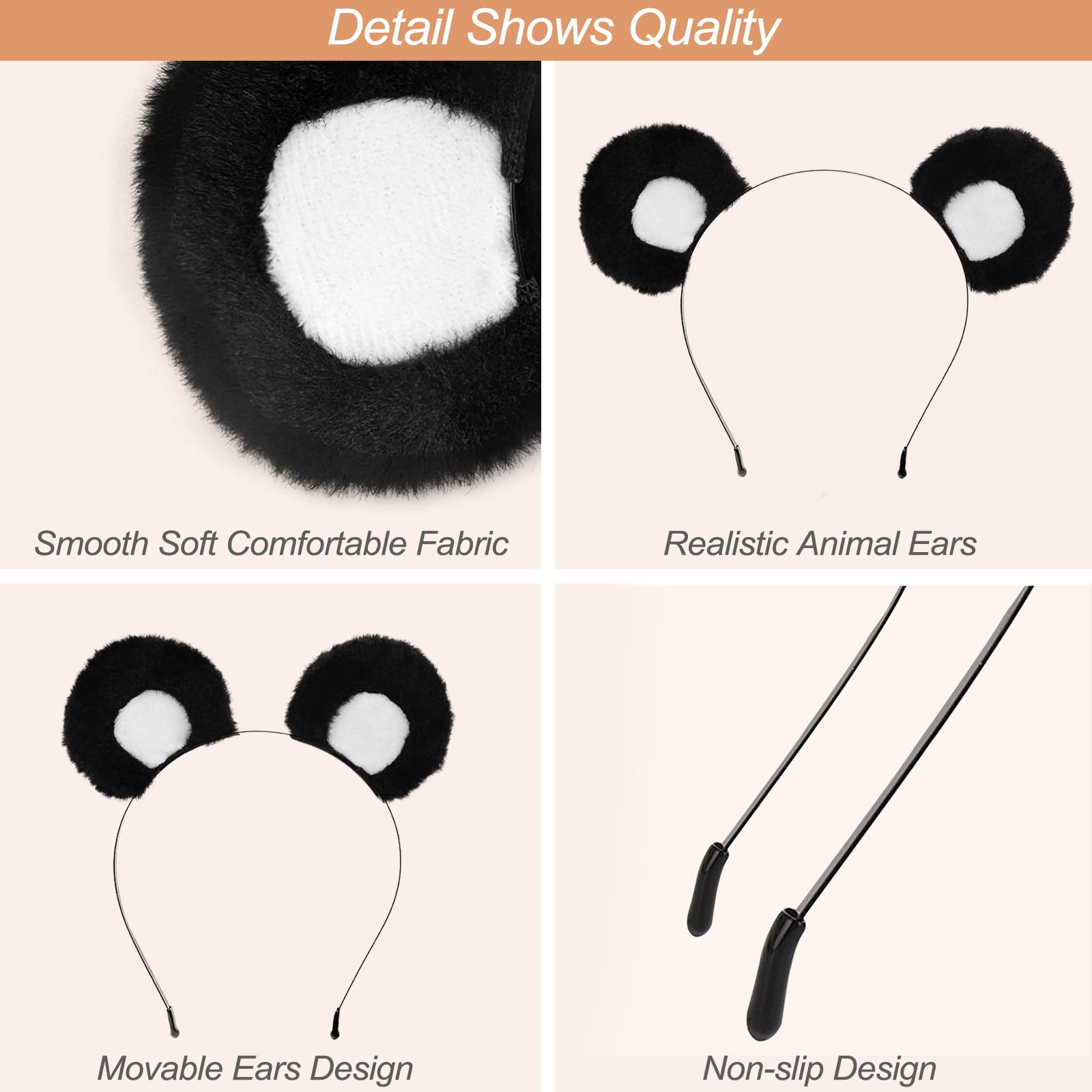 SIOTMERA close-up of faux fur texture highlights soft skin-friendly feel