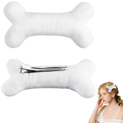 SIOTMERA front view of white bone clips showing playful design and practical hold