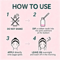 SIRUIMAO on nightstand lifestyle image suggesting overnight spot care routine
