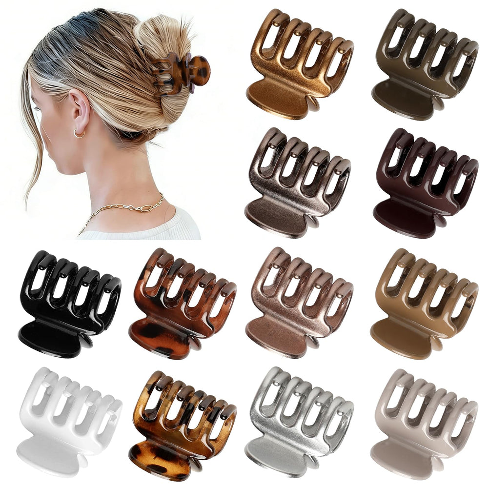 Sisiaipu twelve-color array laid flat showing gloss, leopard and metallic shades for styling options