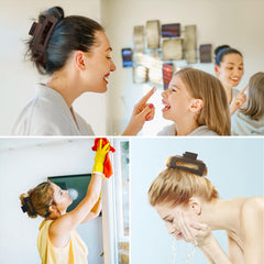 Sisiaipu clip used in bathroom during makeup routine for convenience