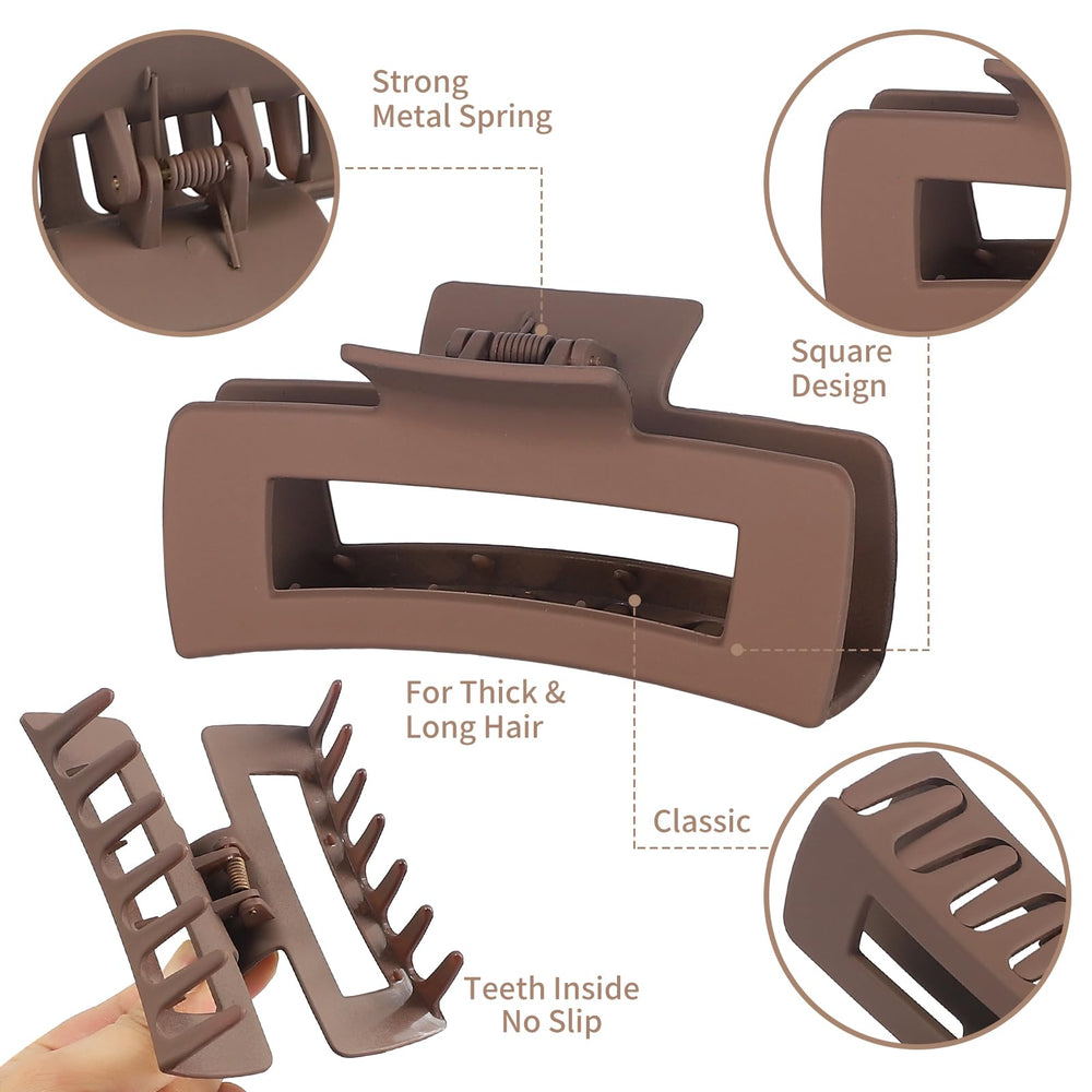 Sisiaipu clip in use securing a thick bun demonstrating comfortable all-day hold