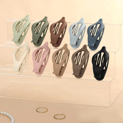 Sisiaipu clips laid out to show ten distinct colors for outfit matching