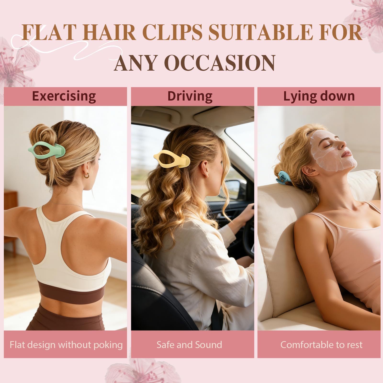Sisiaipu clip securing half-up hairstyle demonstrating secure hold