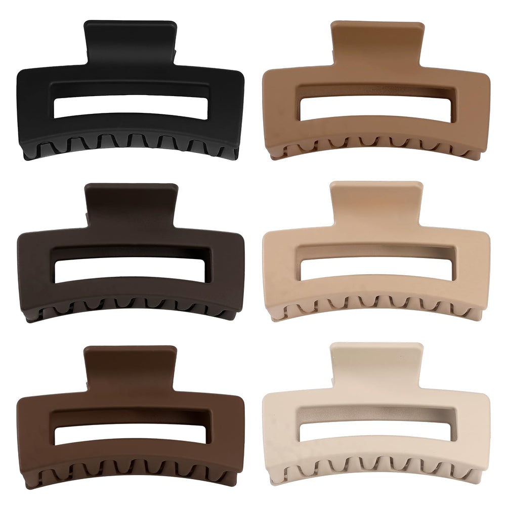 Sisiaipu mixed color assortment of six clips displayed flat to show color variety and coordination