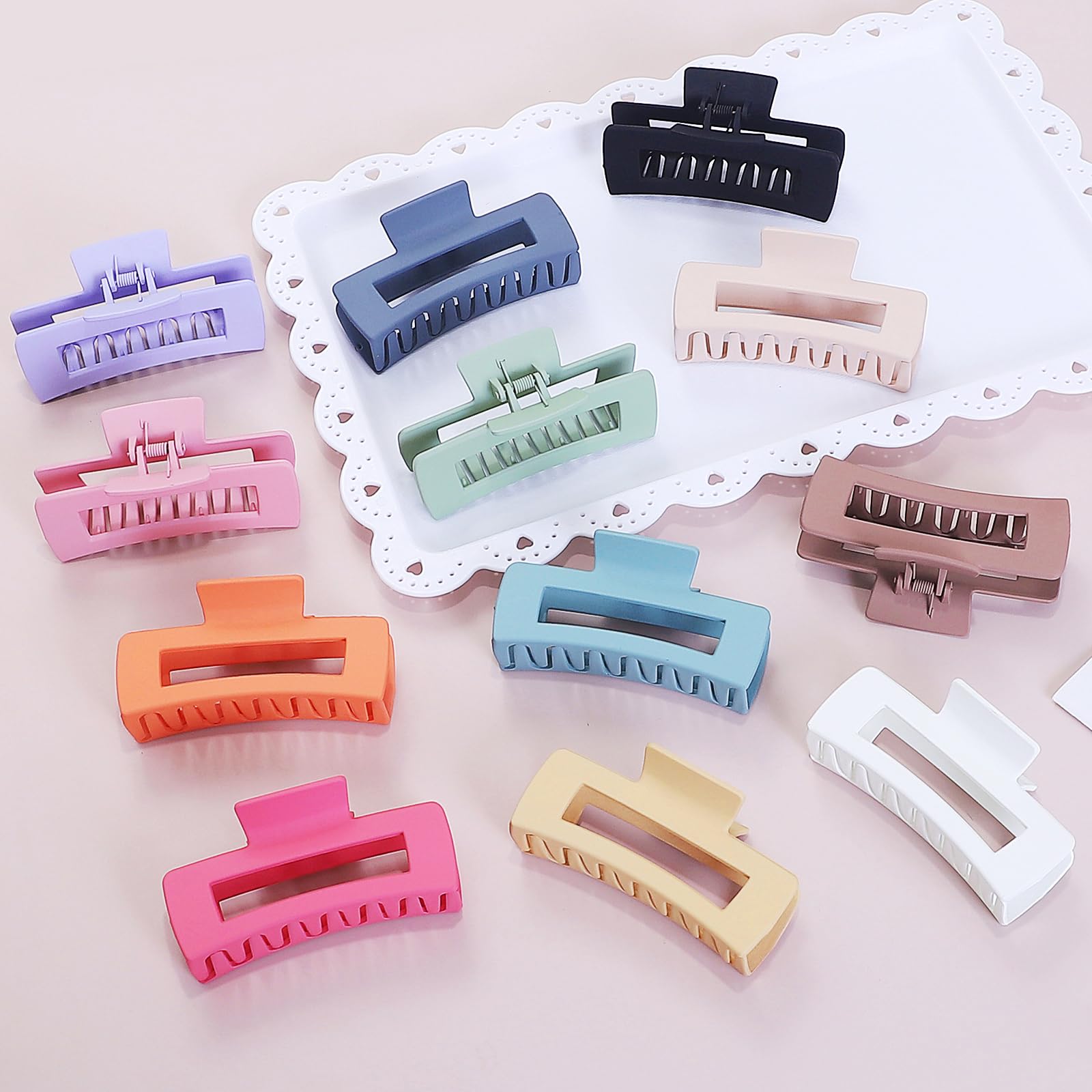Sisiaipu array of twelve colorful clips for outfit matching benefit