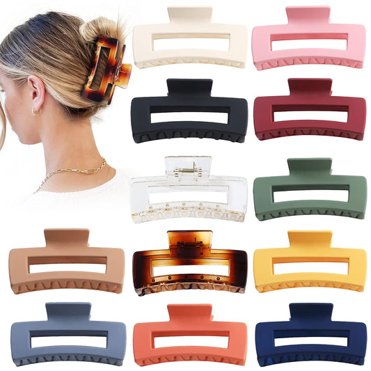 Sisiaipu front packaging showing 12 colorful large clips and variety benefit