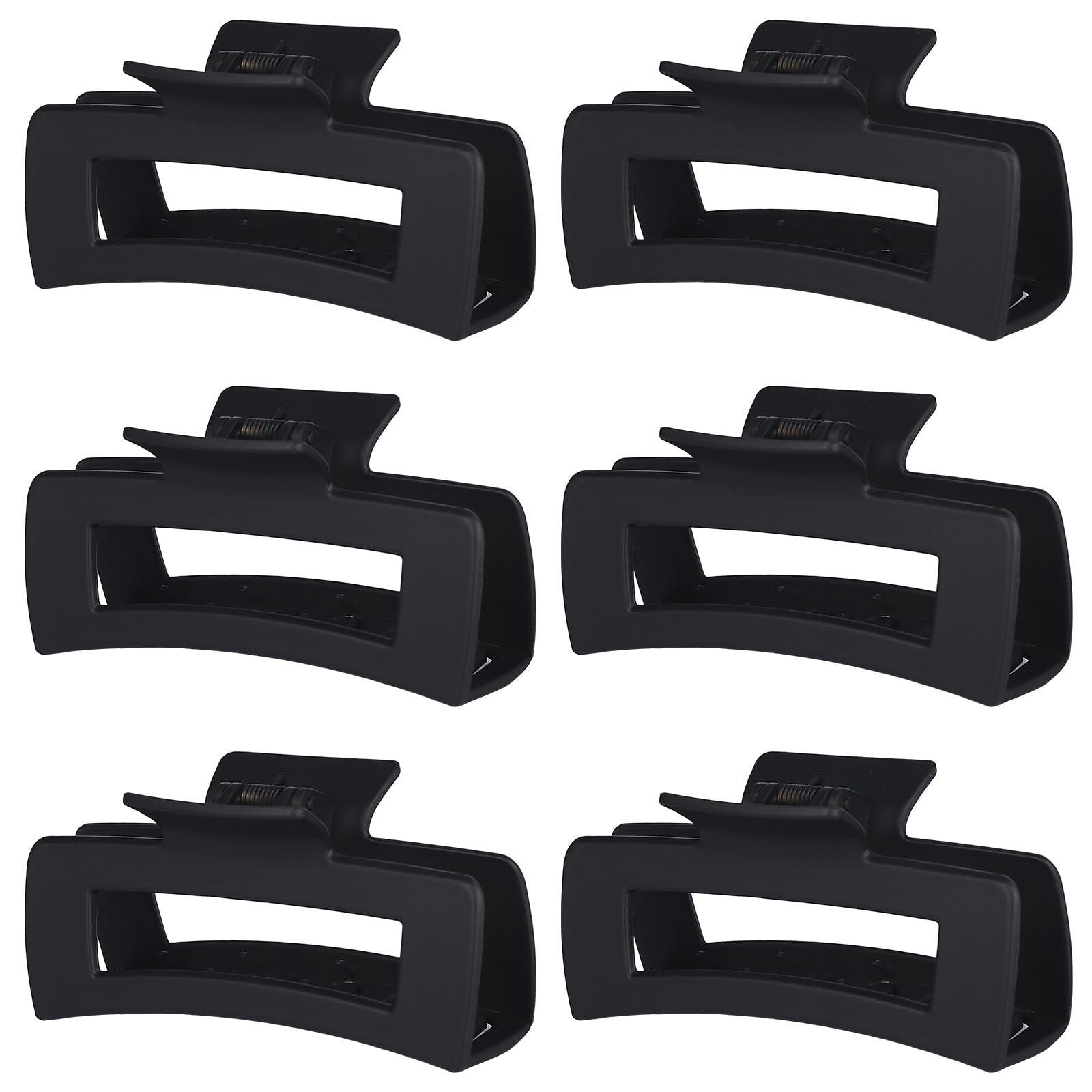 Sisiaipu front packaging showing six black large claw clips with clear advantages