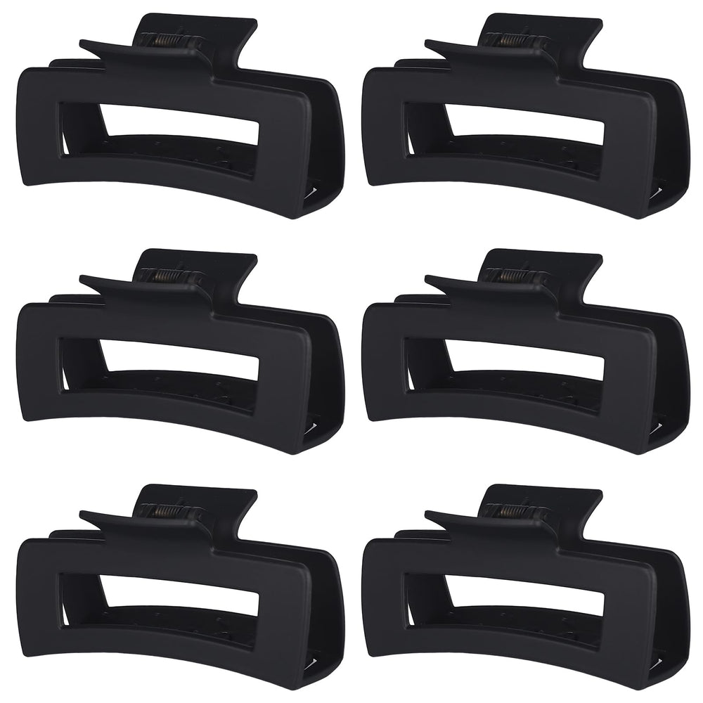 Sisiaipu front packaging showing six black large claw clips with clear advantages