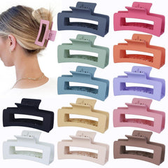 Sisiaipu front view of 12-pack medium clips showing colors and packaging benefit secure storage