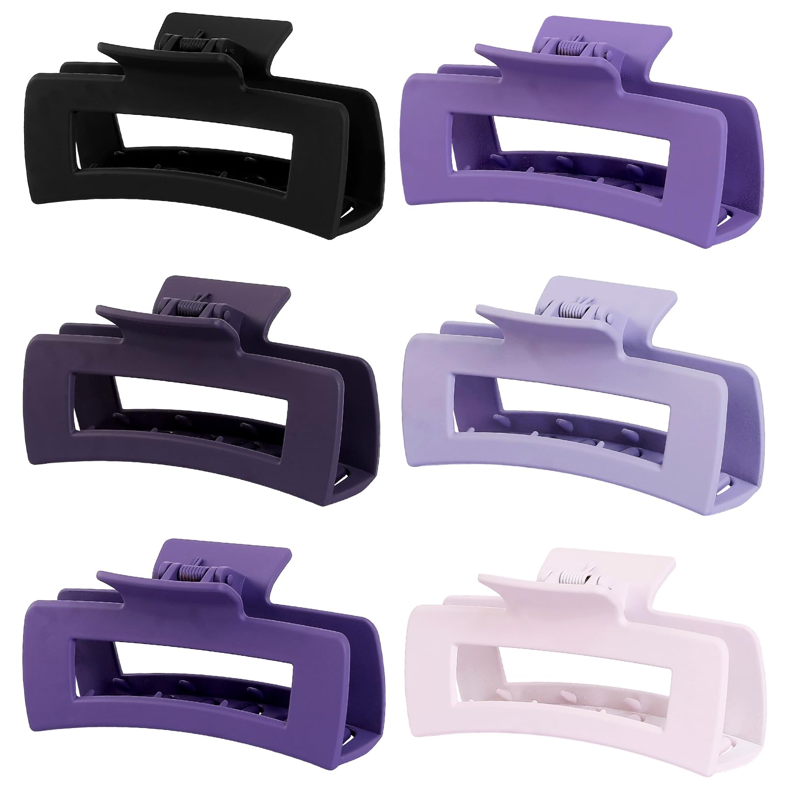 Sisiaipu front view of six purple-mix clips showing colors and compact pack benefit