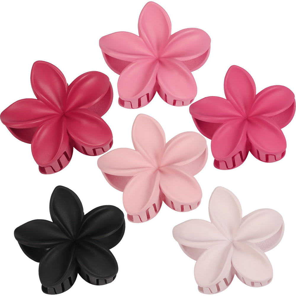 Sisiaipu front packaging showing six colorful flower claw clips and practical gift appeal