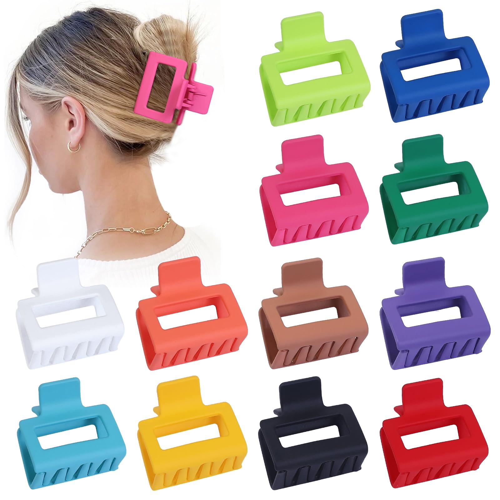 Sisiaipu front packaging showing 12 colorful clips and compact size benefit