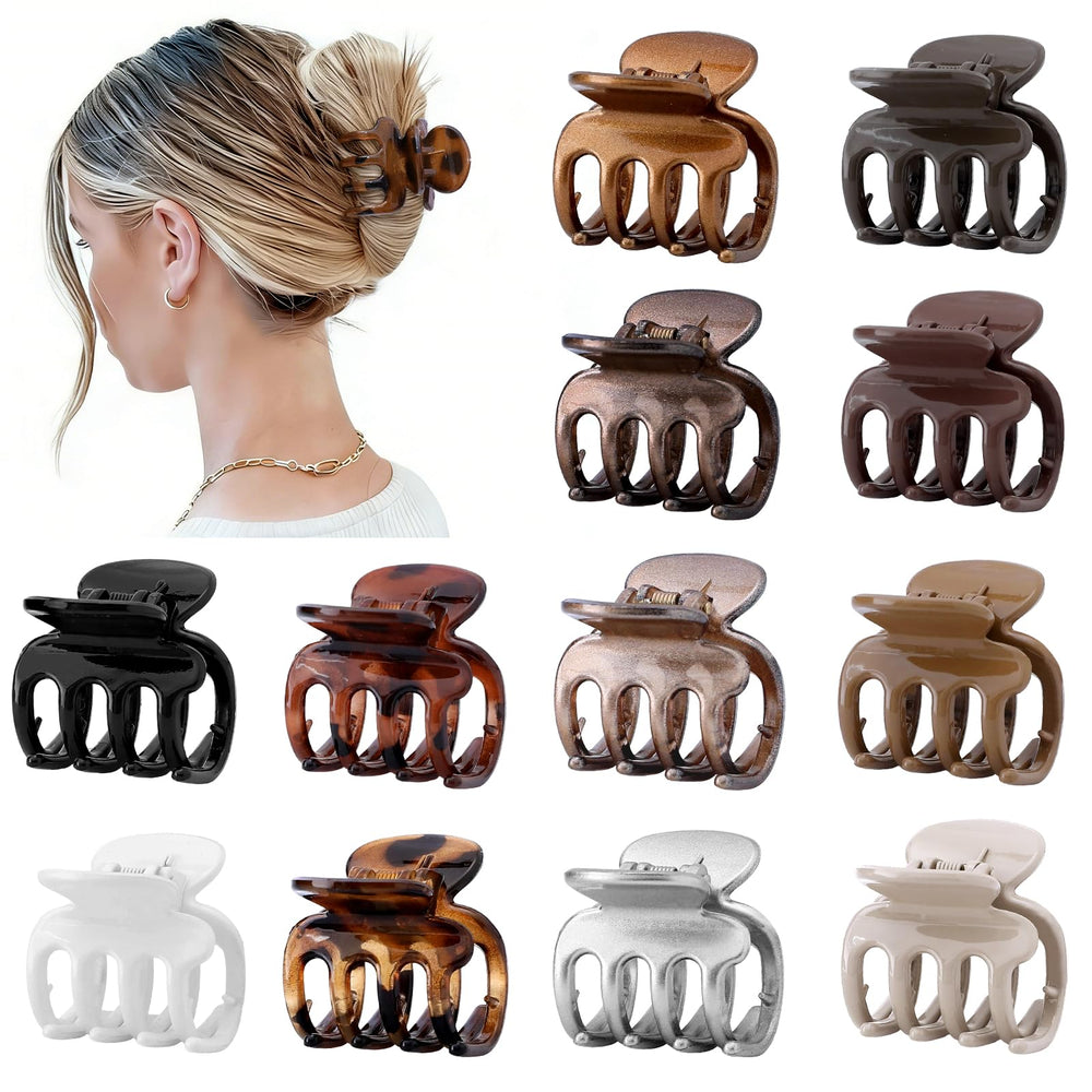 Sisiaipu front packaging showing full 12-piece clip set and color variety for outfit matching