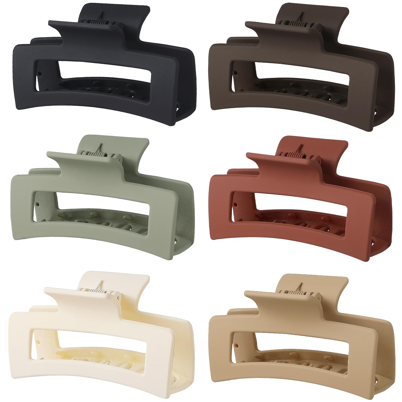 Sisiaipu front packaging showing six medium claw clips and color variety, practical gift set