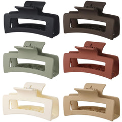 Sisiaipu front packaging showing six medium claw clips and color variety, practical gift set