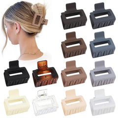 Sisiaipu front packaging showing 12 neutral hair clips and organized set benefit