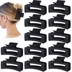 sisiaipu front packaging showing twelve matte black clips and brand benefit of variety
