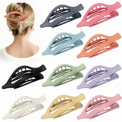Sisiaipu front view of ten colorful claw clips showing variety and convenience